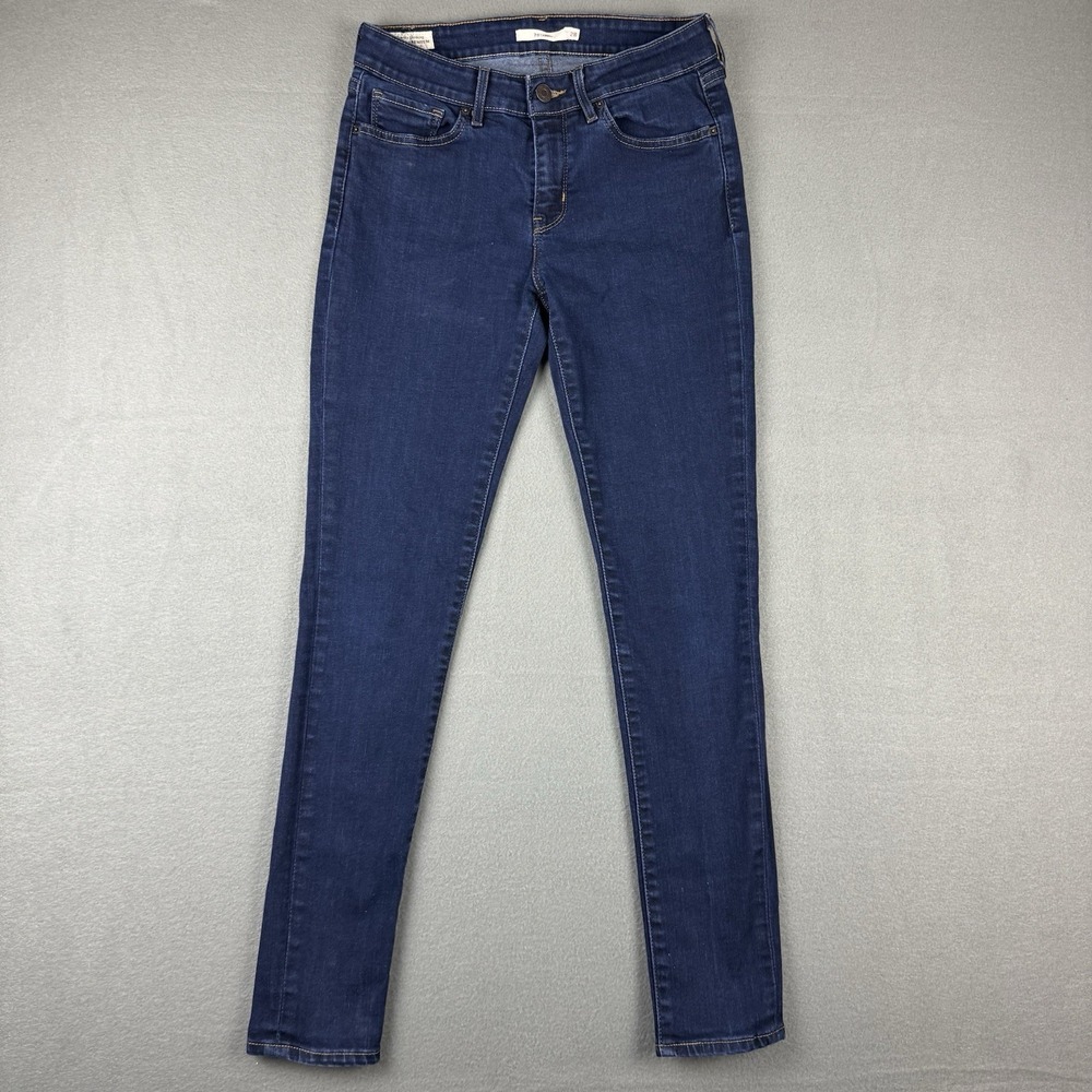 LEVI'S 711 BIG E Womens Jeans Blue Slim Skinny‎ W28 L30